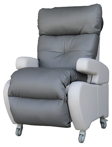 leather recliner on wheels